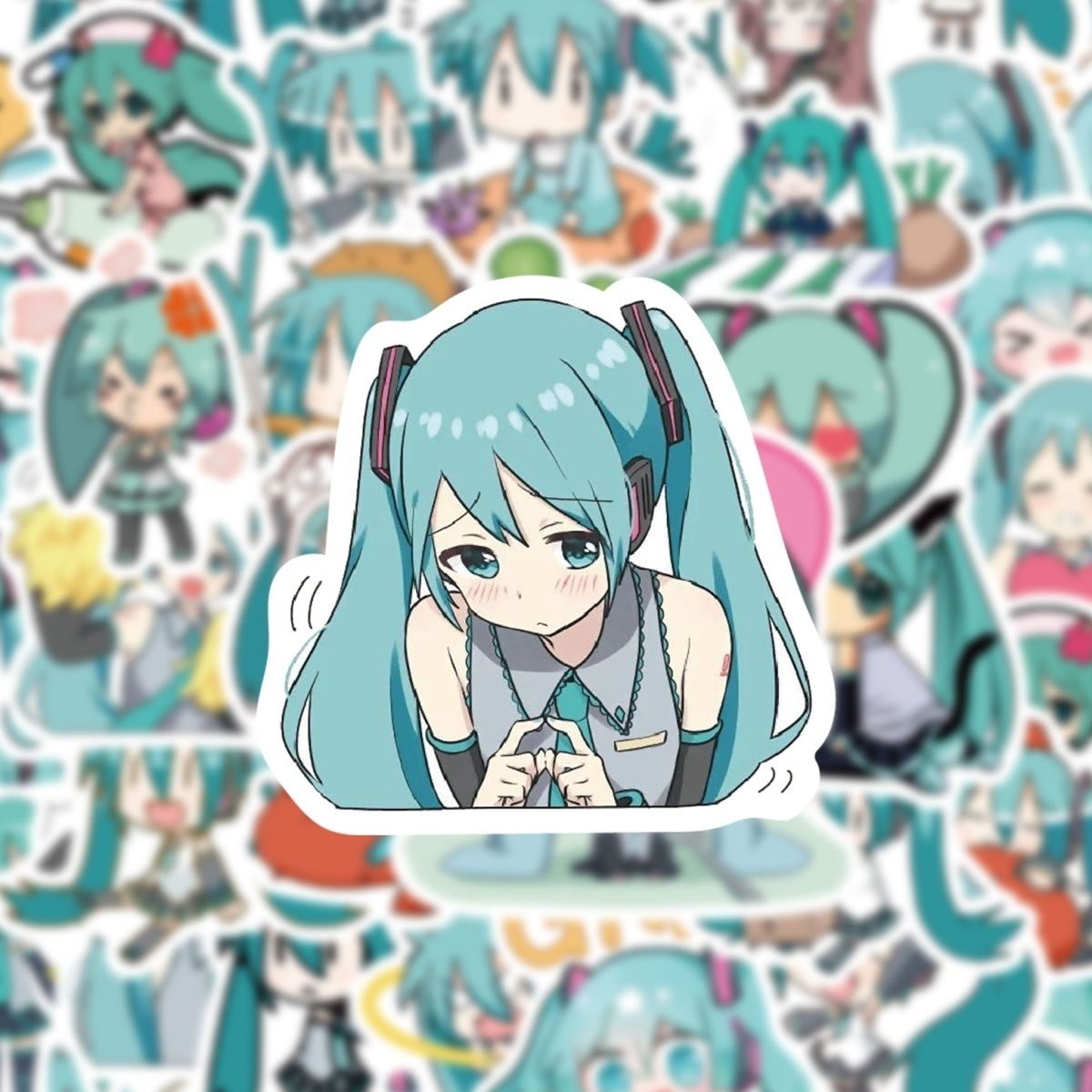 65 PCS Hatsune Miku Cute Waterproof Sticker
