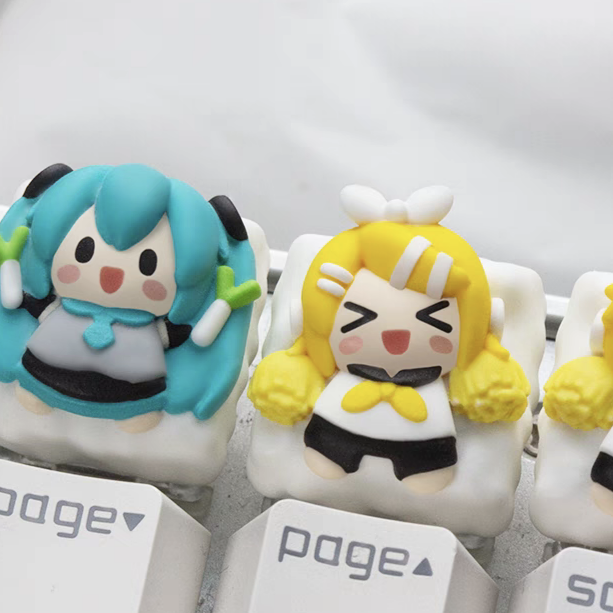 Hatsune Miku Cute Handmade Keycap