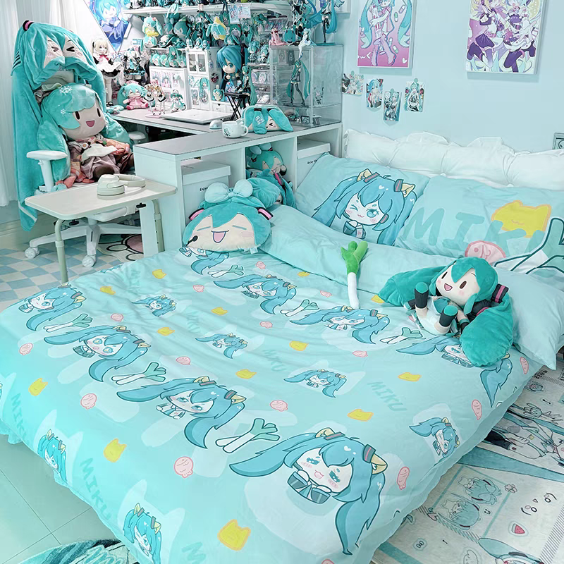 Hatsune Miku Cute Bed Sheets Set