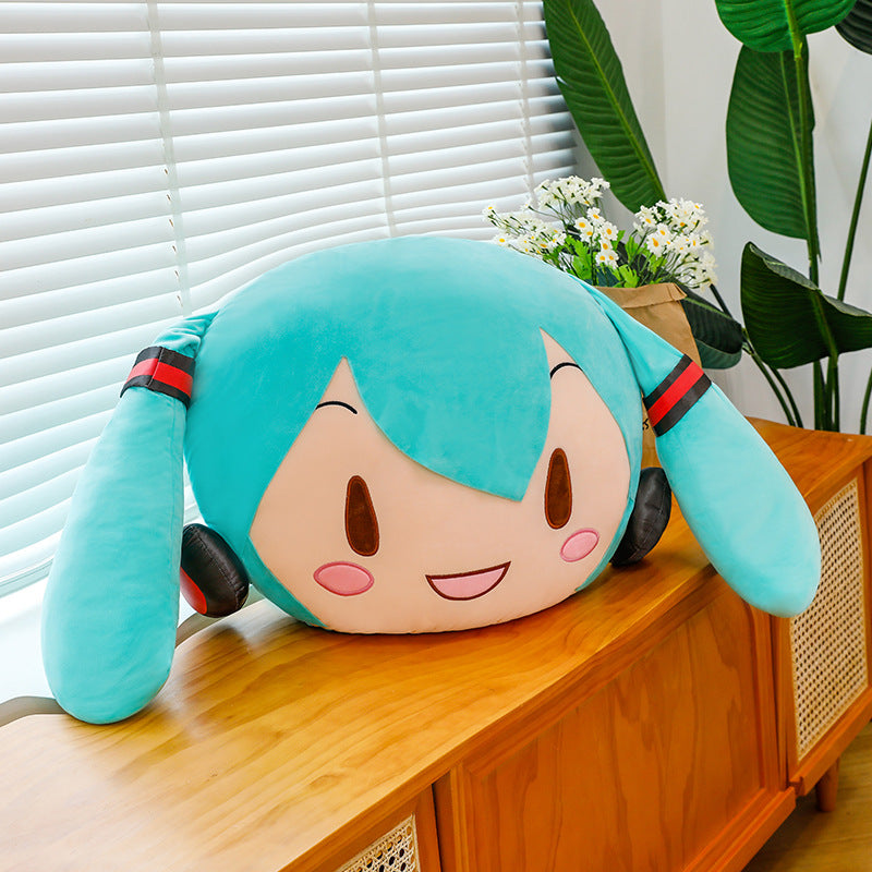 Hatsune Miku Holding Plush Pillow