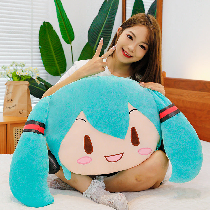 Hatsune Miku Holding Plush Pillow