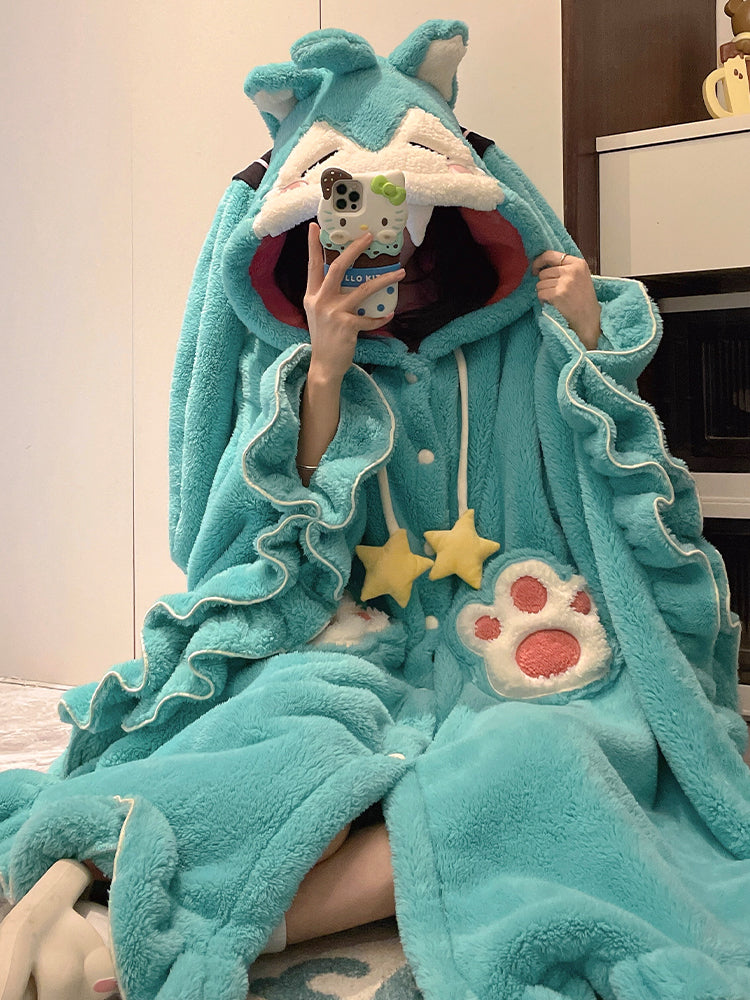 Hatsune Miku Featured Cute Warm Robe