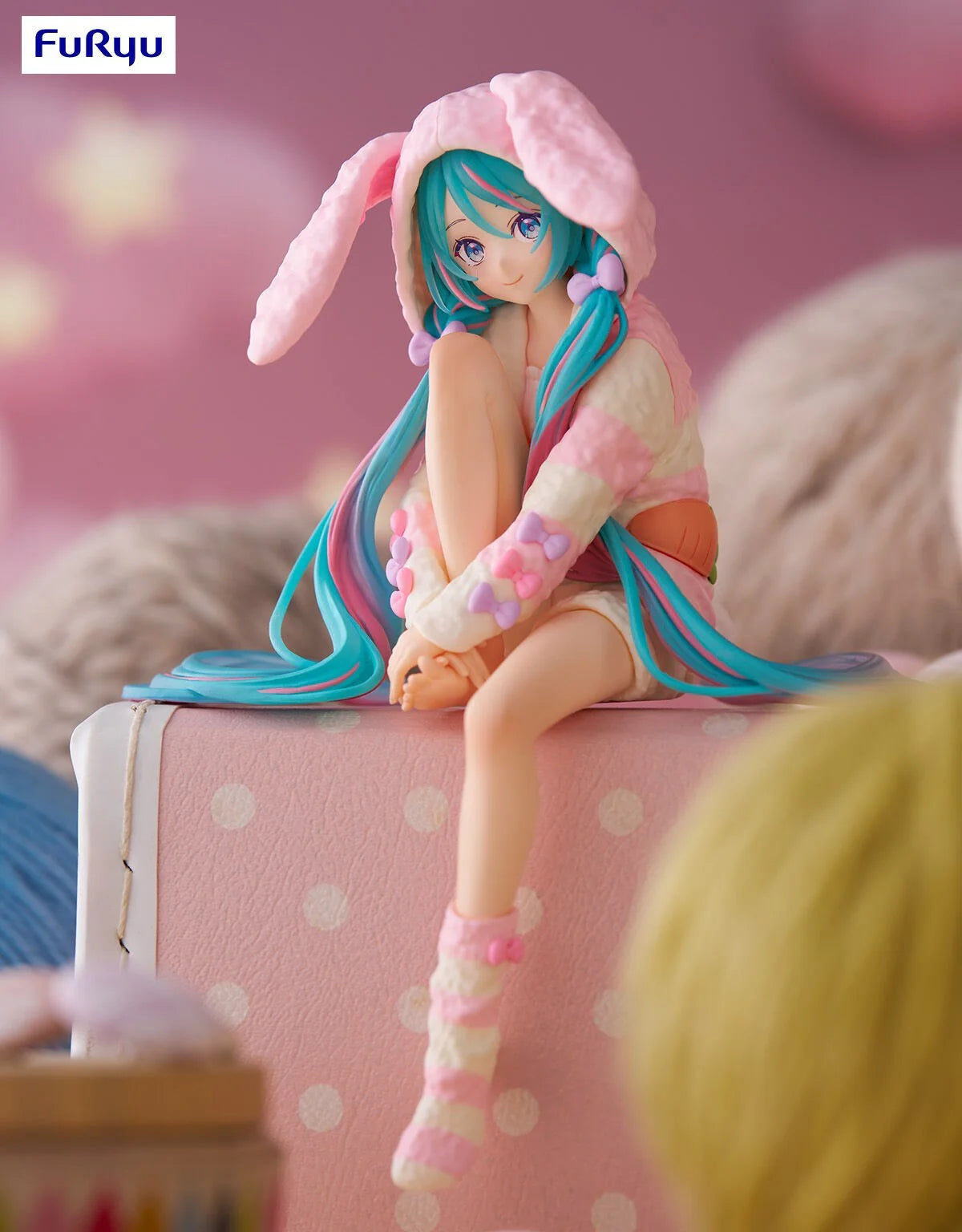 Hatsune Miku Noodle Stopper Figure - Usamimi Pajama (FuRyu)