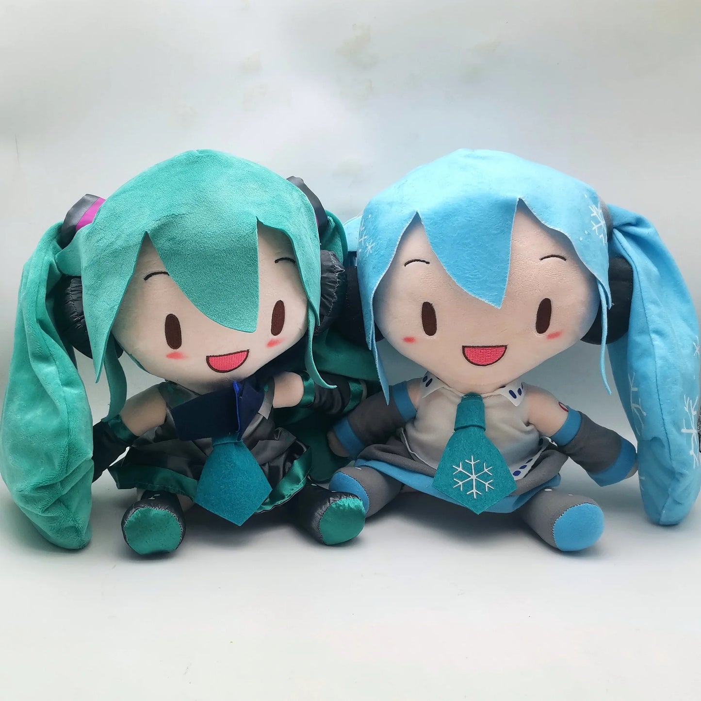 32cm Turquoise Hatsune Miku Sitting Doll Plush