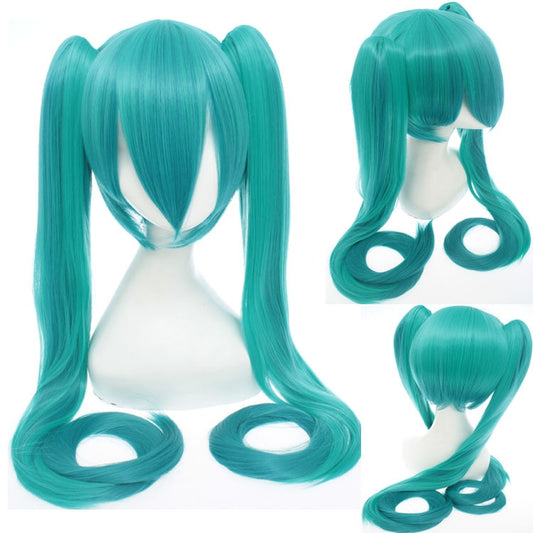 Hatsune Miku Cosplay Colorful Long Hair Wig