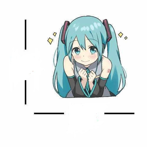 Hatsune Miku Waterproof Cute Sticker Big Size