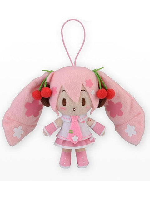 15cm Hatsune Miku Series SEGA MP Fluffy Mascot Sakura Miku