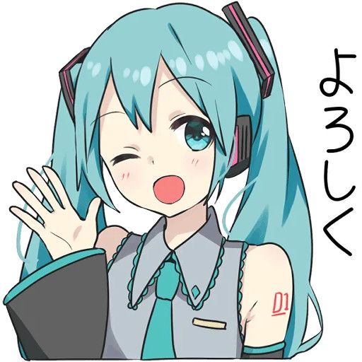 Hatsune Miku Waterproof Cute Sticker Big Size