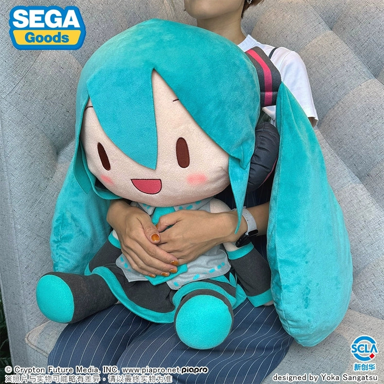 50cm Turquoise Hatsune Miku Sitting Doll Plush