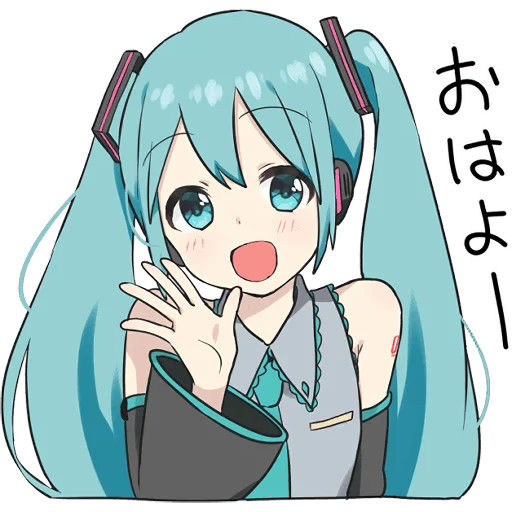 Hatsune Miku Waterproof Cute Sticker Big Size