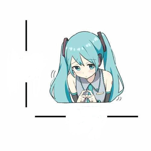 Hatsune Miku Waterproof Cute Sticker Big Size